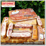 Pork Bali Aroma bacon STREAKY BACON frozen whole cuts +/- 3kg/pc, 15x10x2" (price/kg)